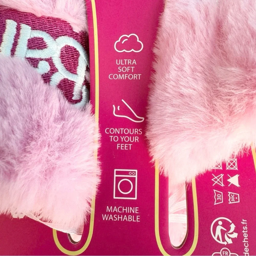 *NEW* Barbie Pink Slippers Size S (5/6) - Picture 7 of 13